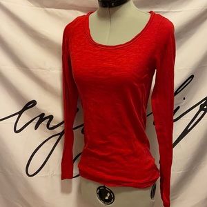 Red long sleeve tee